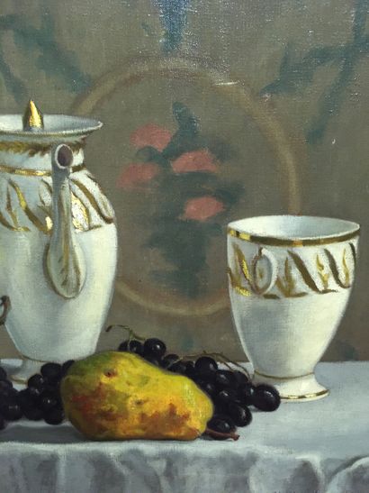 null Charles LACOSTE (1870-1959) Still life with fruits Oil on canvas signed lower...