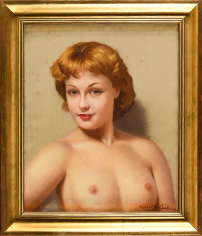 ROBERT DUFLOS (1898-c.1929) Portrait féminin...