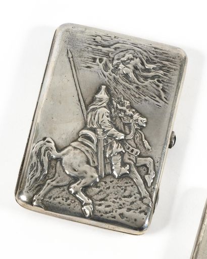 null TWO CIGARETTE CASES

Engraved silver

Punches: 84 and woman's head turned left,...