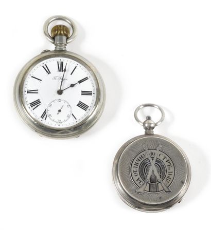 null POCKET WATCH GIFT 

"FOR THE SHOOTING COMPETITION".

Anker

Engraved silver

hallmarks:...