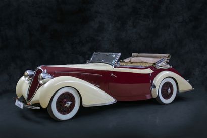 1937 DELAHAYE 135 M CABRIOLET DUBOS Numéro de série 48718 
Exemplaire unique à carrosserie...