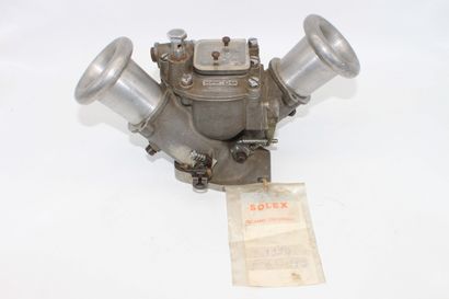 CARBURATEUR SOLEX Double body Solex carburettor with two butterflies, two trumpets...