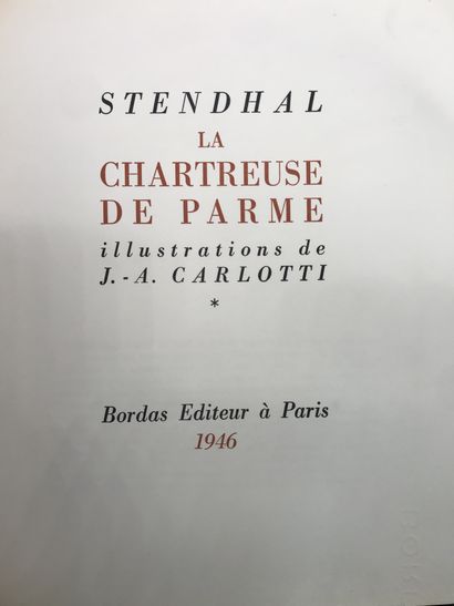 null La Chartreuse de Parme 

Stendhal 

Deux volumes in Quatre sous emboitage 

1946

Ouvrage...