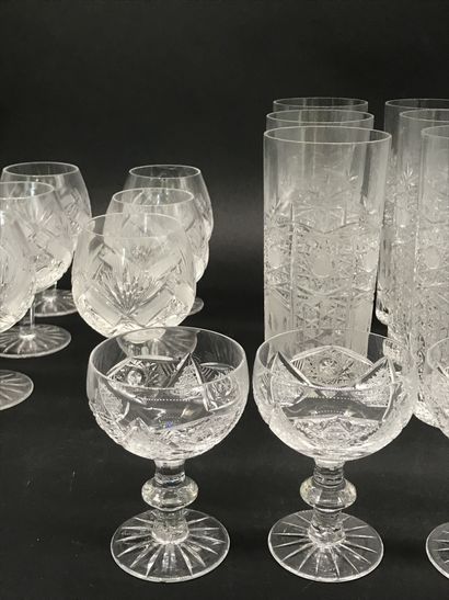 null SERVICE OF CRYSTAL GLASSES SIZE

including : 

6 Champagne flutes

6 orangeade...