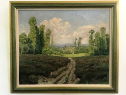 Luigi COMOLLI (1893-1976) Luigi COMOLLI (1893-1976)

Path of a walk

Oil on canvas...