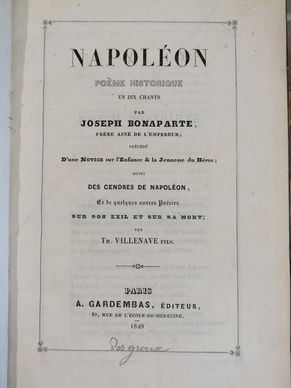 null Lot of BOOKS ON THE THEME OF NAPOLEON including:



Memories of Captain Parquin...