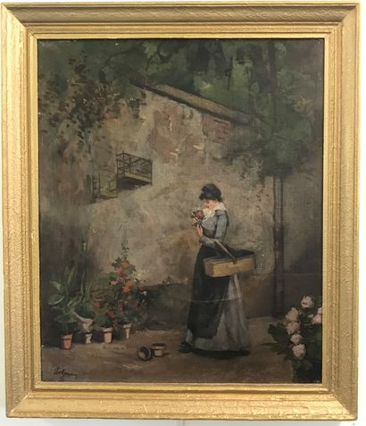 null late 19th century french school

Young woman with a rose

Oil on canvas 

Illegible...