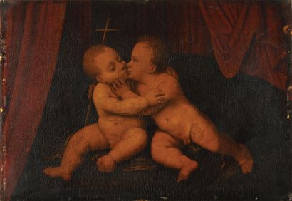 null JOOS VAN CLEVE (C. 1485 - C.1540) D’APRES Le baiser de l’enfant Jésus et de...