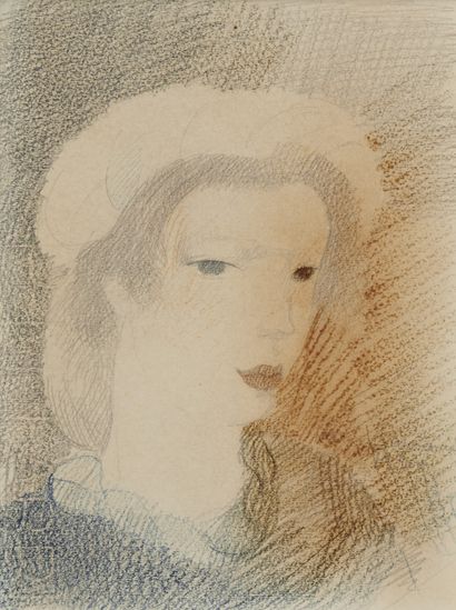 MARIE LAURENCIN (1883-1956) Young girl with...