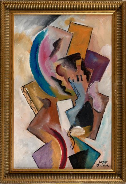 PATRICK LEROY (NE EN 1948) Composition cubiste...
