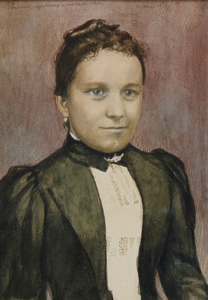 null MAURICE DENIS (1870-1943) Portrait de Léontine Adde, cousine de Maurice Denis,...