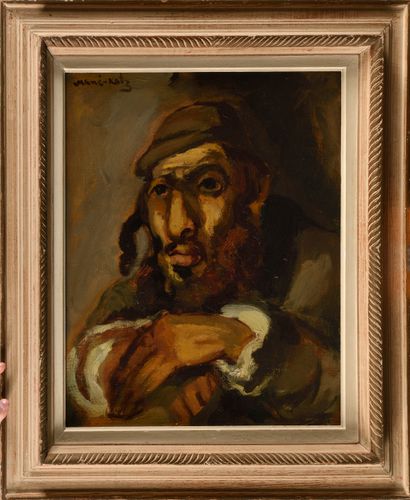 null EMMANUEL MANÉ-KATZ (1894-1962) Portrait Huile sur toile Signé en haut à gauche...