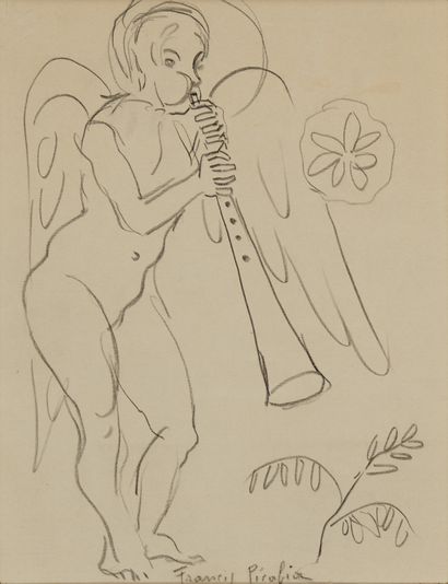 FRANCIS PICABIA (1879-1953) L’ange musicien,...