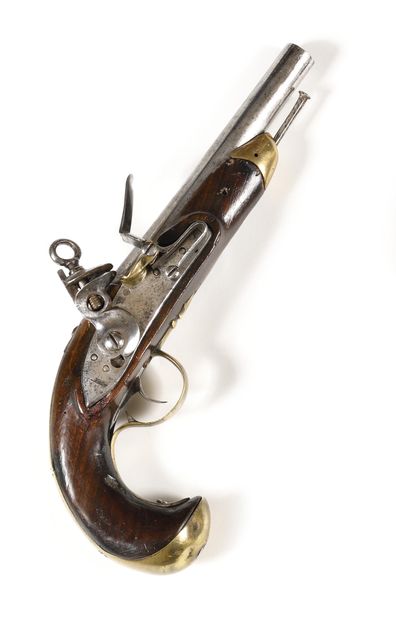 null ESPAGNE

Pistolet d’arçon à silex modèle 1801. 

Canon rond, à pans au tonnerre....
