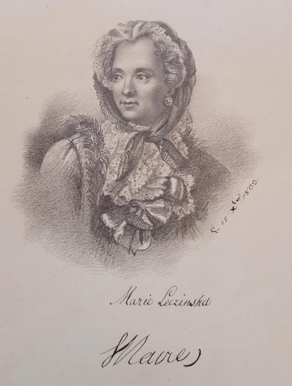 null LOUISA B. ECOLE FRANÇAISE DU XIXE SIECLE 

Portraits des hommes et des femmes...