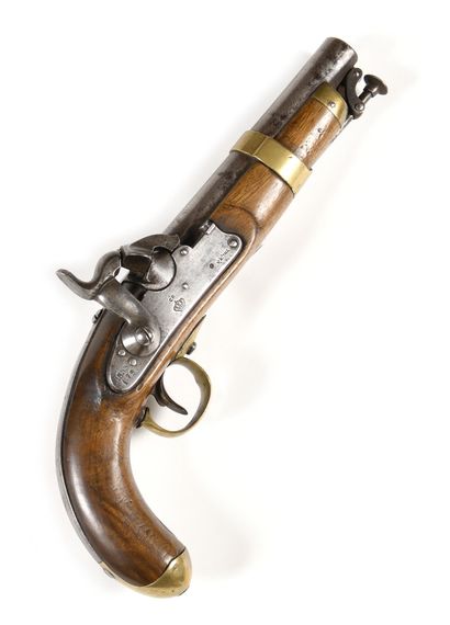 null ESPAGNE

Pistolet à percussion modèle 1852 espagnol. 

Canon rond, à pans au...