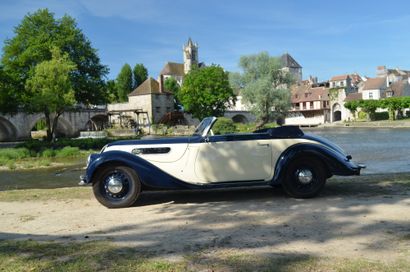 1938 BMW 327 CABRIOLET SERIAL NUMBER 73517

FORMER OFFICIAL VEHICLE OF A GERMAN OFFICER

FRENCH...