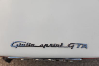 1966 ALFA ROMEO GIULIA SPRINT GTA Numéro de série AR613036

Numéro de moteur AR00526/A...