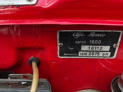 1963 ALFA ROMEO GIULIA SPRINT 1600 SERIAL NUMBER AR356205

ELEGANT ITALIAN COUPE

FRENCH...