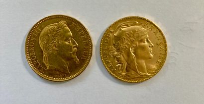 null FRANCE 

2 pièces 20 Francs or Napoléon/Marianne

Poids : 12.9 g