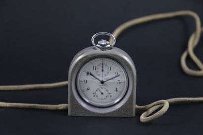 null RALLYE MONTBLANC INCABLOC VERS 1960. Chronomètre gousset en acier, boîtier rond,...