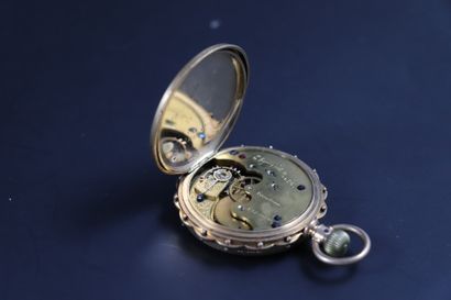 null ELGIN GOUSSET US Pretty pocket watch for the American market, decorated with...