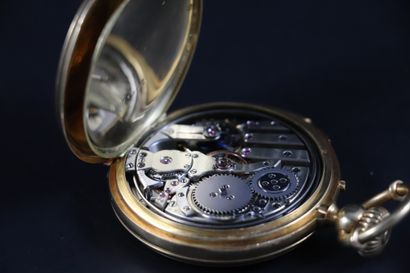 null 
HENRI MOINEL

CIRCA 1900.

Pocket watch in yellow gold 750/1000, with repetition...