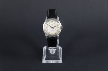 null ALTITUDE LEADER AROUND 1969. Ref : 01444. Stainless steel wristwatch, white...