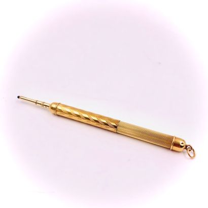 18K yellow gold STYLE HOLDER with finely...