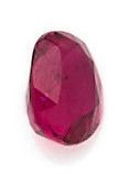 null RUBY ON PAPER of 1.50 carat oval shape, brilliant cut. GRS certificate : Identification...