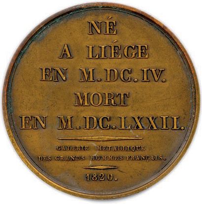 null DEUX MEDAILLES EN BRONZE DE JEAN VARIN DU GRAVEUR JACQUES EDOUARD GATTEAUX (1788-1881)....