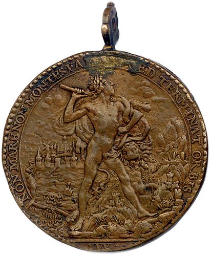 null MEDAILLE EN BRONZE DE LOUIS XIII DU GRAVEUR JEAN VARIN 1629. *LVDOVICVS*XIII*FRANCORVM*ET*NAVARÆ•REX•....