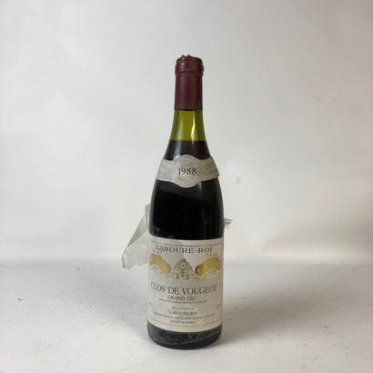 null 1 bouteille CLOS DE VOUGEOT 1988 Grand Cru Labouré Roi (niveau entre 3 et 3,5cm,...