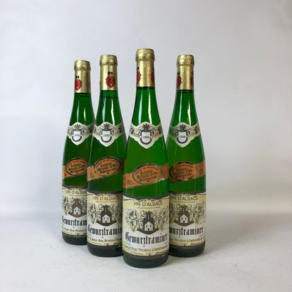 null 4 bouteilles GEWURTRAMINER 1989 L. Gantzer