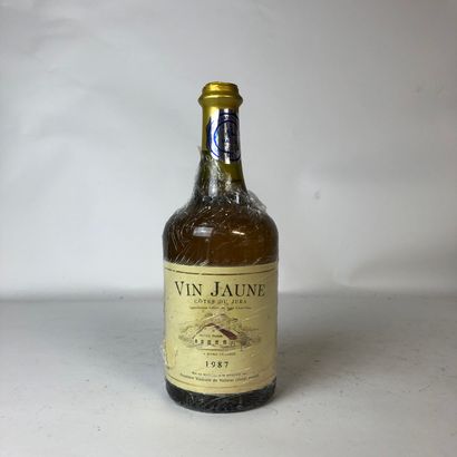 null 1 bouteille CÔTES DU JURA 1987 Vin Jaune Fruitière Vinicole de Voiteur (étiquette...