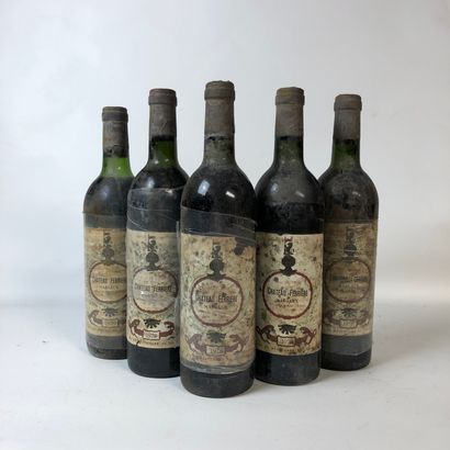 null 5 bouteilles : 4 CHÂTEAU FERRIERE 1978 Margaux, 1 CHÂTEAU FERRIERE 1979 Margaux...