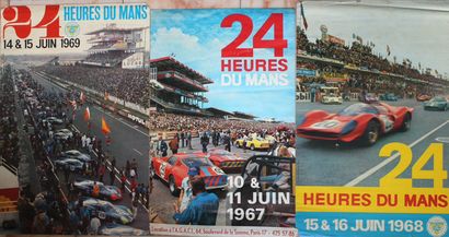 Affiches des 24 Heures du Mans de 1967, 1968...