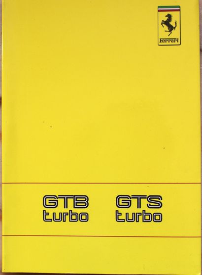 Ferrari GTB TURBO 
Notice d'entretien pour...