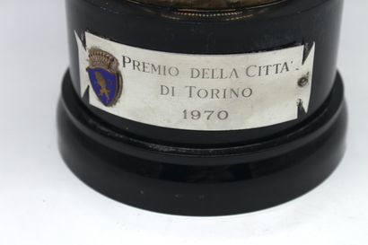 null Trophée du Rallye San Remo Sestrières 1970 remporté par Jean Luc Thérier

Coupe...