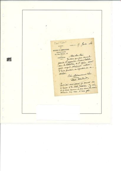null ENSEMBLE d'environ 30 lettres et pièces : Louis ARAGON, Marc CHAGALL, Gustave...