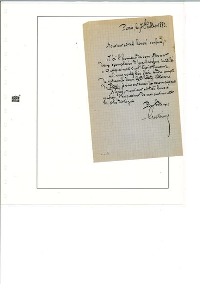null ENSEMBLE d'environ 10 lettres et pièces : Georges BATAILLE, François COPPÉE,...