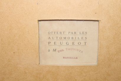 null René Vincent (1879-1936) 

Bonne voiture Bon Voyage, Bon accueil

Chromolithographie...