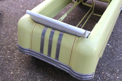  Pedal car - Fernand Alexandre 
Yellow and white pedal car with red piping from Fernand...