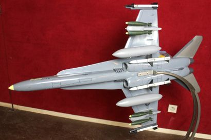 null Maquette Mc Donnell Douglas F-18 Hornet

Grande maquette en résine et bois d'un...
