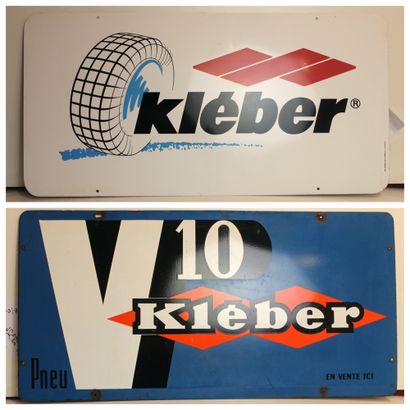 2 plaques Kleber 
2 plaques promotionnelles...