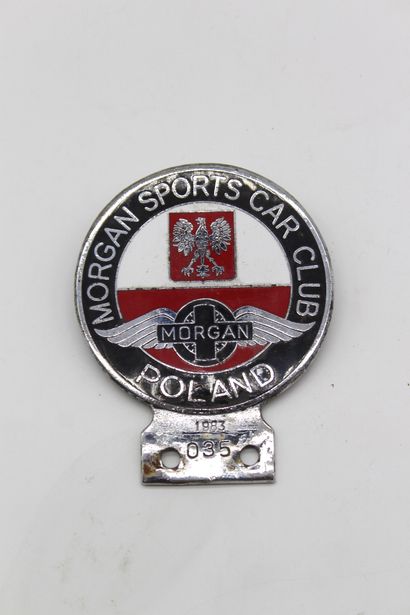 Badge club Morgan 
Badge en métal chromé...