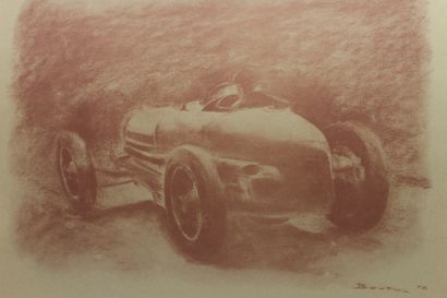null Claude Berton, né en 1936

Bugatti 59

Lithographie, fusain rouge sur papier...