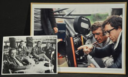  François GAILLARD (Né en 1945) 
Steve McQueen- Le Mans 
Photo prise lors du tournage...