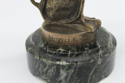 null BEUVILLE

Le Merle Blanc

Mascotte signée Beuville, bronze argenté. Montée sur...