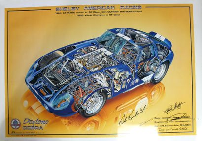 null Affiche d'intérieur: Cobra Daytona, Le Mans 1964

Vue en écorché de la Cobra...